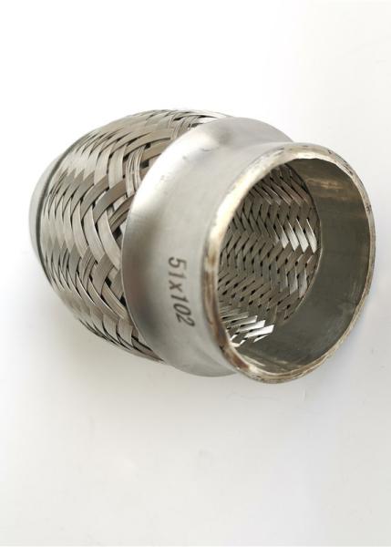Quality Stainless Exhaust Flex Pipe Joint , Flexible Bellow , 2" x 6" long , Inner Braid for sale