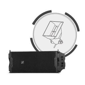 Buy cheap ARE AUDIO dual 10 inch outdoor line array speaker system sleek design powerful performance product