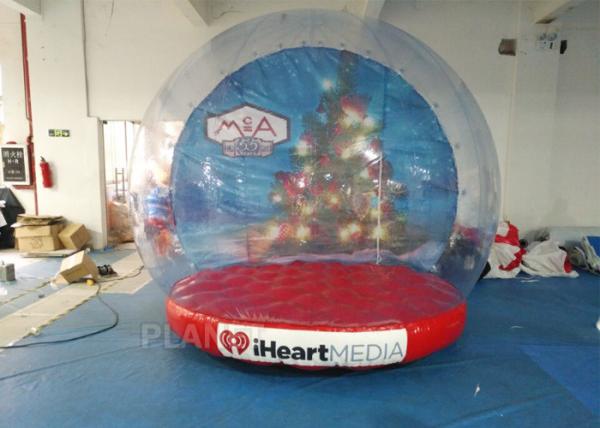 Quality Custom Inflatable Snow Globe Photo Booth / Blow Up Christmas Globe for sale