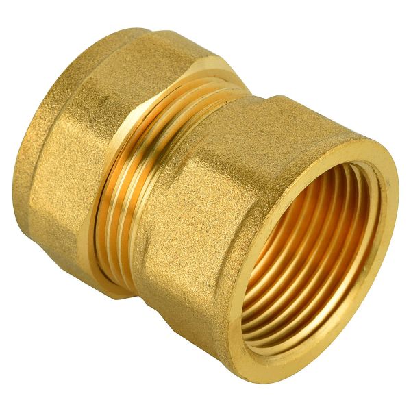 brass compression pipe reducing tee connector thread for Copper Tube fittings