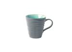 Irregular Shape Glazed Custom Stoneware Mugs 11 Oz Glossy Crackle Color