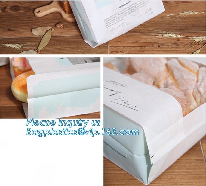 Custom Printing Recycled Brown Kraft Paper Bags,Custom Printed Factory Glassine Paper Bread Small Brown Bag, bagease