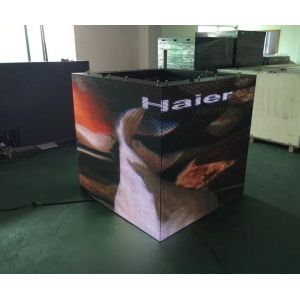 Big RGB P10 Front Service LED Display Four Sides Square Easy Assembling 3535