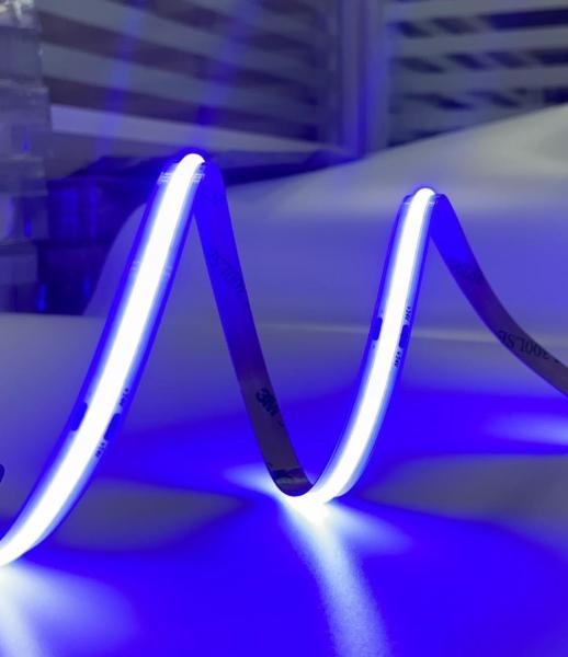 Quality Blue Color Flexible LED COB Tape Light IP20 24V Standard Series for sale