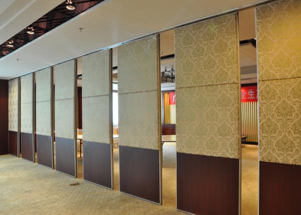 Quality Steel Carpet Finish Folding Sliding Partition , Timber Partition Wall for sale