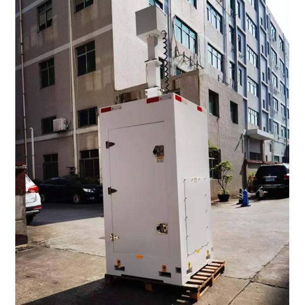 Cube Tower Mobile Surveillance Unit Mobile Surveillance Tower For Music Festival Monitoring