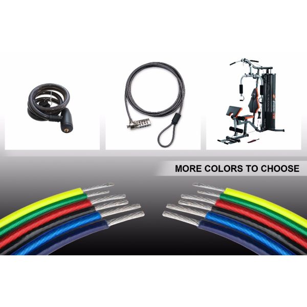 PVC Plastic Coated Spool Galvanized Wire Rope 7x19 45# 60# 70#