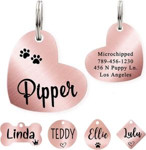 Personalized Custom Stainless Steel Dog Tags Sublimation Rustproof