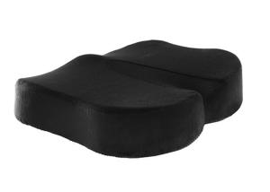Black Orthopedic Car Seat Cushion Memory Foam With Zippered Washable Cover