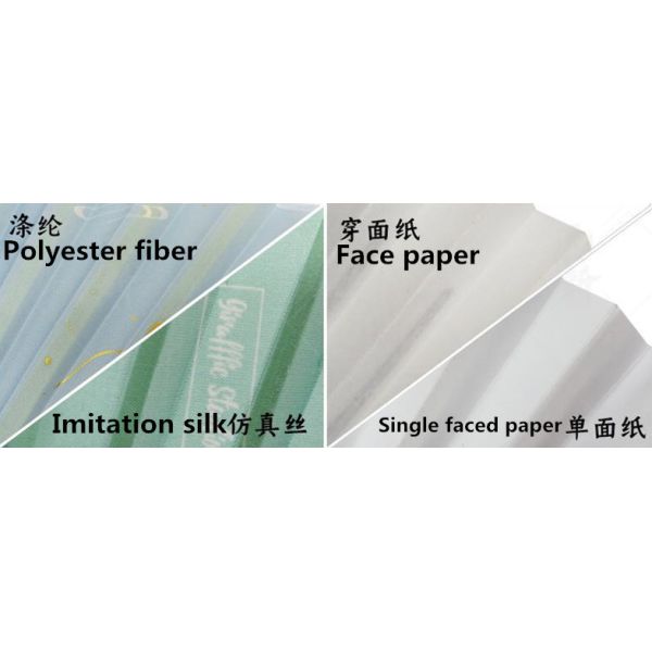Gift Portable Plastic Custom Hand Fan Printed Folding Bamboo Paper Hand Fan
