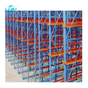 Heavy Duty Push Back Shelf Racking Drive In Pallet Roller Rack System For Warehouse