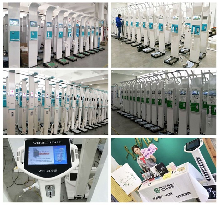Voice Broadcast Digital Height And Weight Machine , Stable Body Fat Index Machine