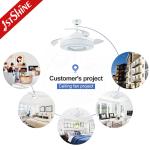 Embedded Industrial 6 Speeds Remote Control Retractable Ceiling Fan With LED