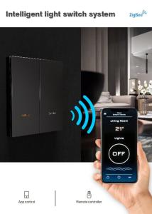 China Tuya App Control Zigbee Smart Switch Metal Panel For Smart Home on sale