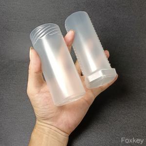 China 4cm ID PP Telescopic Plastic Tube Packaging Container Twist Lock Mechainism on sale