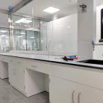 Functional Lab Workstation Bench , 85cm Laboratory Island Bench For Testing