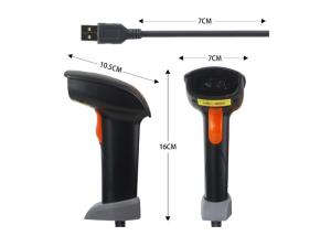 China USB/RS232 Barcode Scanner Handheld Barcode Reader With CE Certification on sale