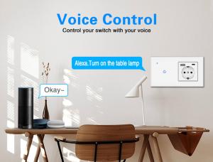 Buy cheap EU UK FR Standard Grey Plug Sockets Combination WIFI Square Box Plugs And Switches product