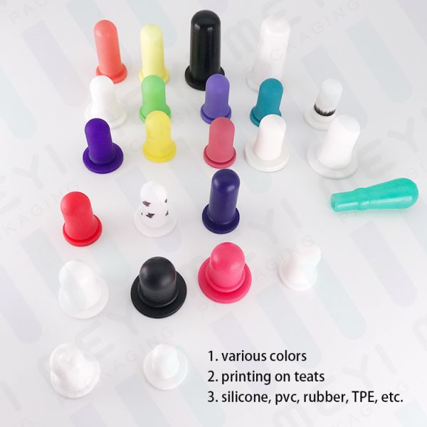 13/415 Shiny Gold Aluminum White Dropper For Glass Dropper Bottles