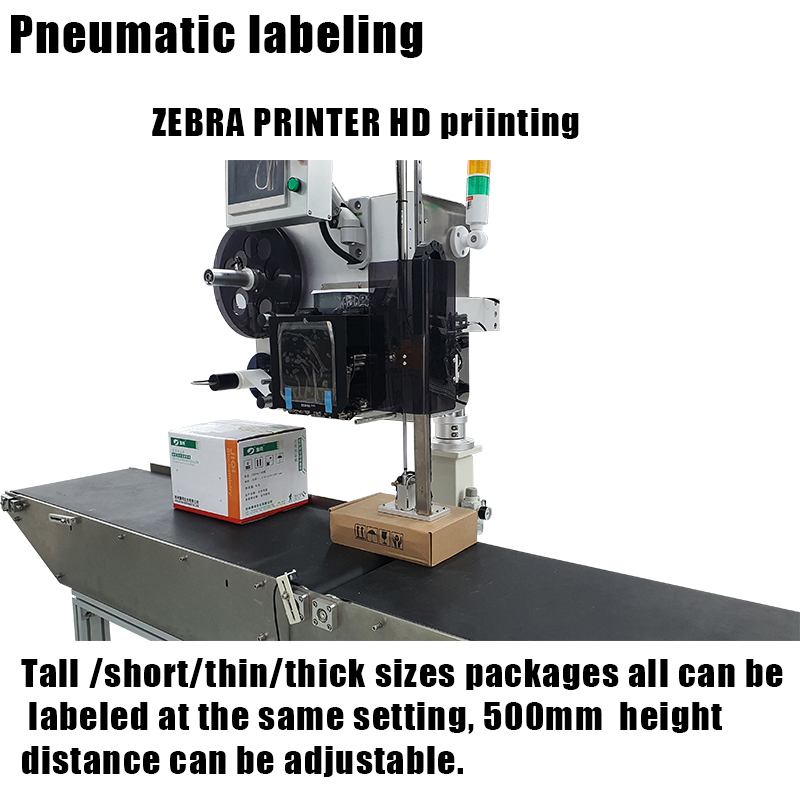 Thermal Paper Roll Rewinding Printing and Labeling Machine with ZEBRA ZE511 Printer Label Applicator