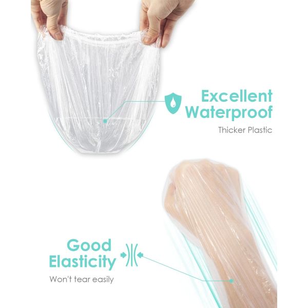 Lightweight Disposable Shower Cap Plastic Shower Cap Single Use Durable For Travel