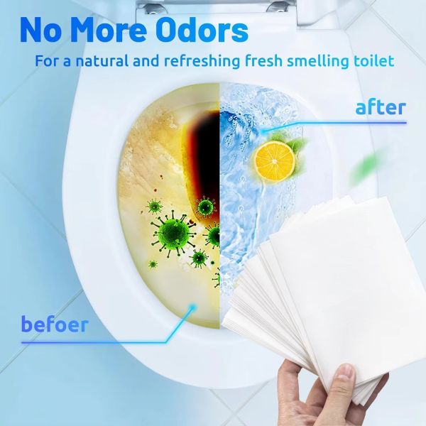 Lightweight Disposable Toilet Cleaner Sheets Multi Functional With Fresh Scent
