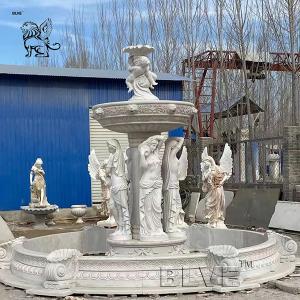 China large Garden Marble Fountain Woman Statue For Outdoor Decoration on sale