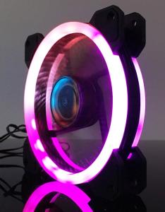 12V 120mm RGB LED computer fan PC case fan with controller