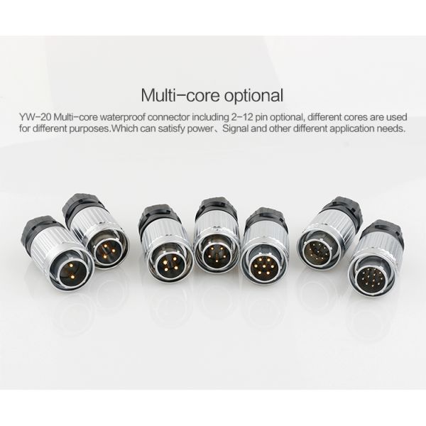 110V electrical Plug Socket Waterproof Connector Power Cord 3 Pin Metal Screw Connector