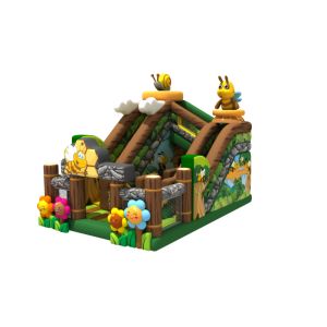 Colourful Inflatable Honeybee Fun Amusement Park With CE UL Certification