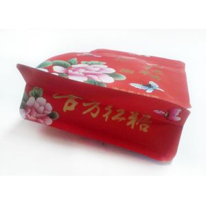 Buy cheap Flat Bottom Plastic Food Packaging Bags , Sugar Plastic Zipper Pouches product