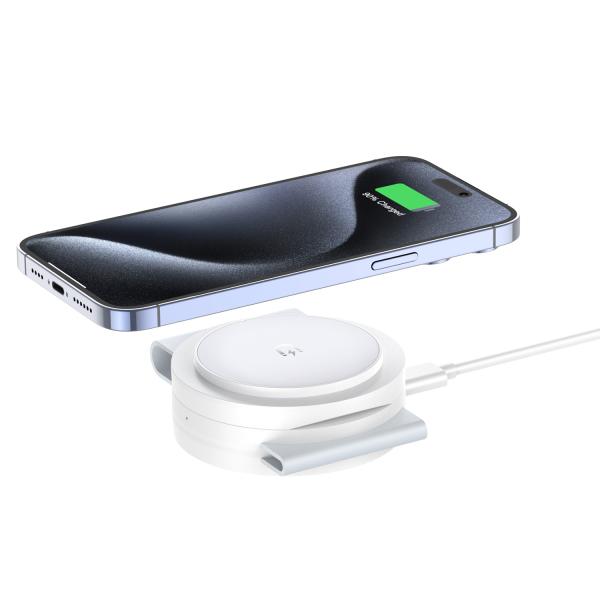 Quality 3-in-1 Foldable Wireless Charger For Apple Watch Indicator Light Included for sale