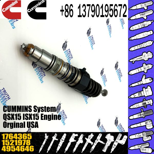 1764365 Genuine Diesel QSX15 Engine Common Rail Fuel Injector 1521978 570016 4954646 4076963 For Scania