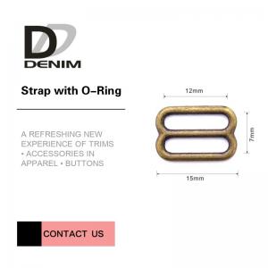 China Silver / DTM Bra Strap Adjuster , Metal Bra Strap Hooks Nickel Free on sale