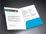 A4A5 size product folder company profile paper folder with business card pocket