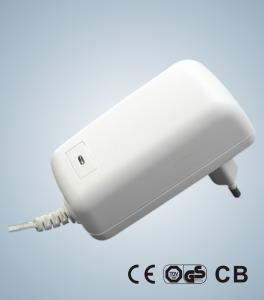Buy cheap 20W KSAP020xxxyyyyHEC Switching Power Adapters with 12VDC 0.1-2A CB , CE,GS Safety Approval for General I.T.E Use product
