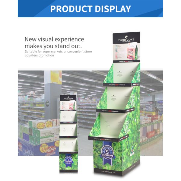 Light Weight Printed Cardboard Display Stands Easy - Assembling For False Eyelashes