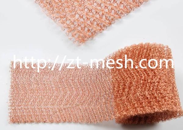 Quality Polishing Knitted Wire Mesh Woven Technique Nickel Finish Experience Durability for sale