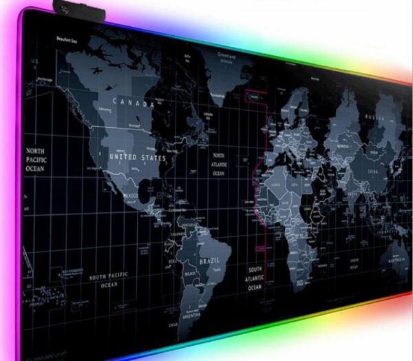 Quality Led Gaming Mouse Pad 14 Lighting Modes Custom Size Rgb Mouse Pad for sale