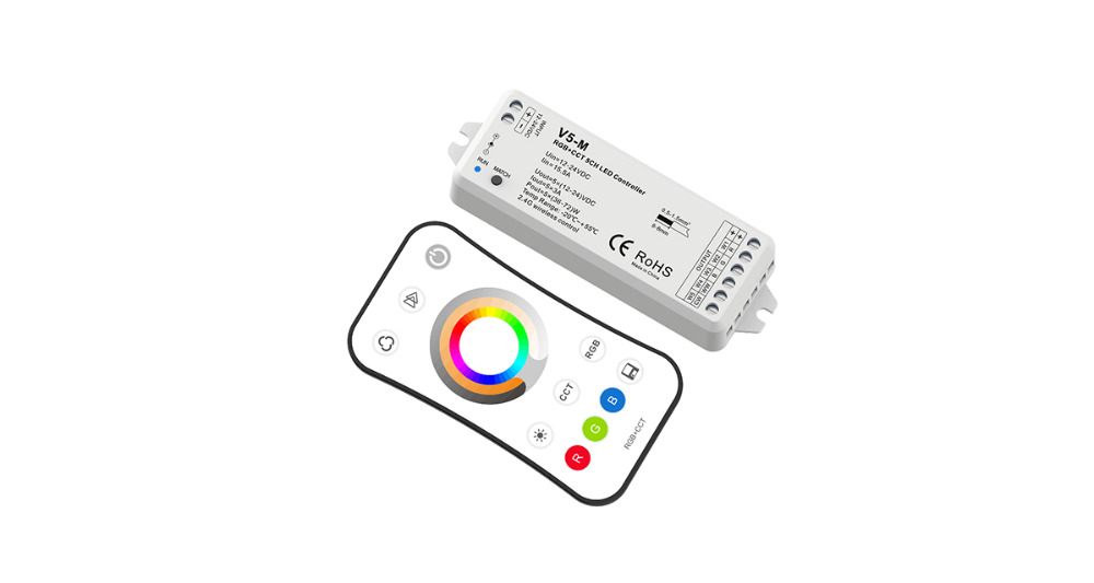 Remote Control LED RGB Strip Light Warm White Temperature Adjustable