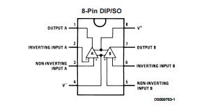 LMC662CM Programmable IC Chips CMOS Dual Operational Amplifier