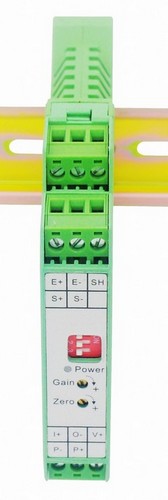 35mm DIN Rail Mount Load Cell Signal Amplifier -10-10V 4-20mA