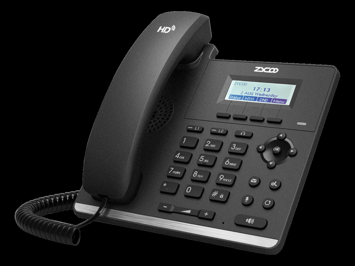 2 Lines Business VoIP Desk Phone Support RTP/RTCP/SRTP Protocols