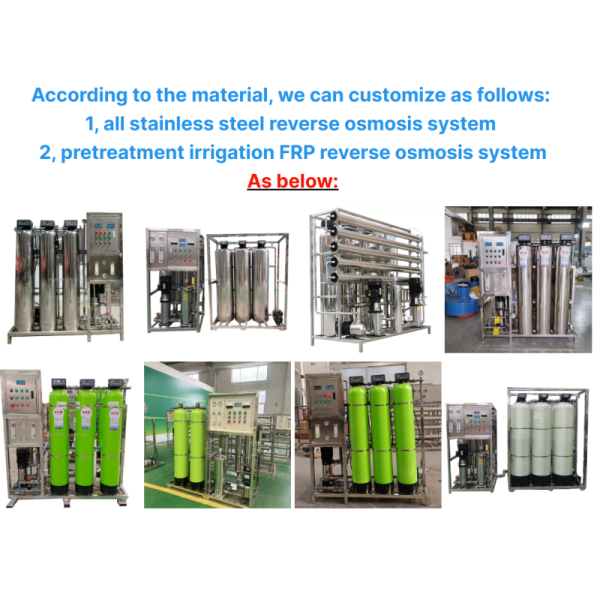 500L/Hour 2 Stages Reverse Osmosis Water Filter Machine RO Drinking Water System 380V