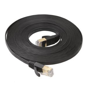 Buy cheap Cat6 UTP Ethernet Lan Cables Flat Short Black Color For Computer product
