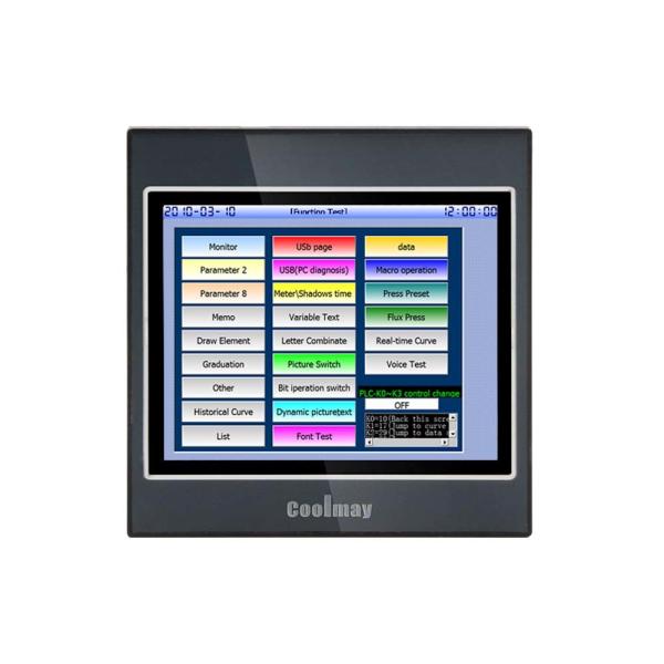 Quality 408MHz 3.5 Inch HMI Control Panel RS485 Modbus RTU Human Machine for sale
