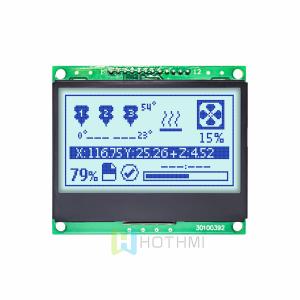 Buy cheap 3.0&quot; 128x64 Graphic LCD Display Module | ST7565R | SPI | Gray Background with Blue Text | STN Positive Display product