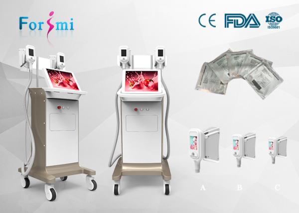 Quality 3 handles  Fat Reduction Cool Sclupting Slimming Technology  for beauty spa to reduce fat cells for sale