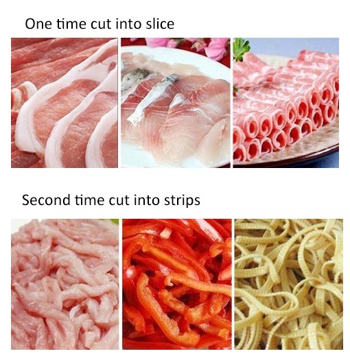 15mm Stainless Steel Slice Meat Cutting Machine 1000KG/H Capacity