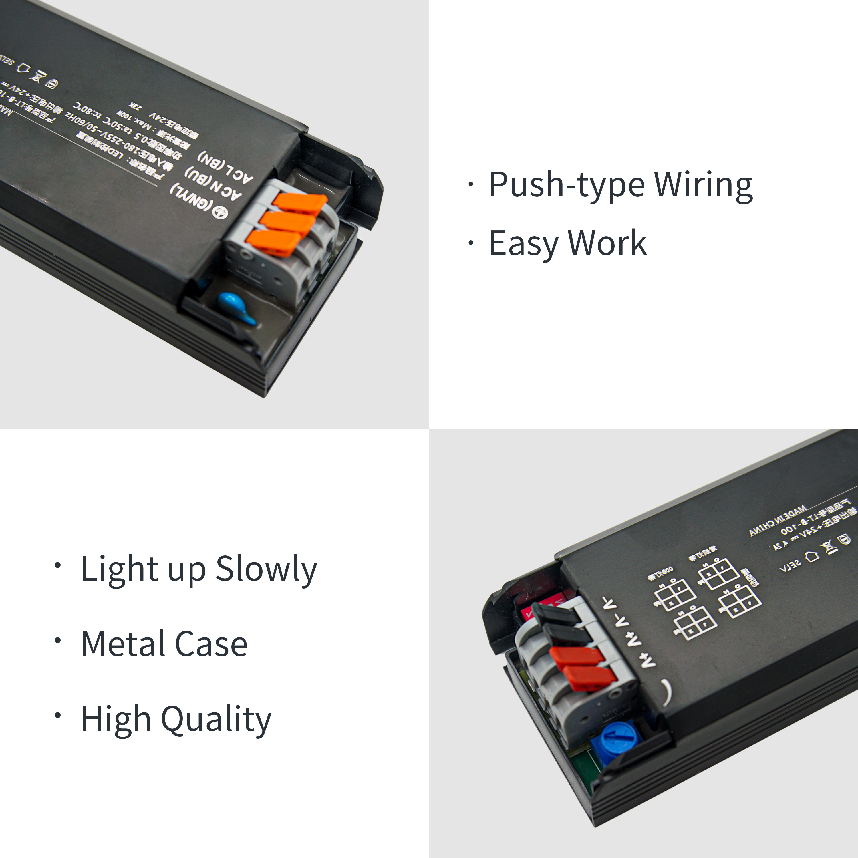 Soft Start LED Driver With 300W Output Power And IP20 Protection